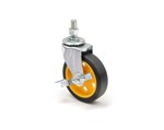 4 x 1 inch. Caster Wheel Pack with Brake for R2 and R6 Carts - for Rock-N-Roller Carts