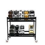 Two-Tier Snare Rack with Locking Casters
