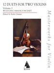 Twelve (12) Duets For Two Violins, Vol. 1, Score And Parts
