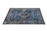 Vintage Persian Style Drum Rug 5.34' X 4.65' - Blue