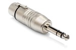 Adapter, Xlr3f To 1/4 In Trs