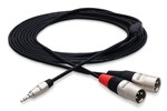 Pro Stereo Breakout, REAN 3.5 mm TRS to Dual XLR3M, 6 ft.