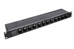 Patch Bay, 12-Point, De-Normalled, XLR3F to XLR3M
