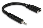Y Cable, 3.5 mm TRS to Dual 3.5 mm TRSF