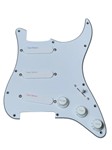 Lace Sensor Blue/Silver/Red S/S/S Loaded Pickguard - 3-Ply - White