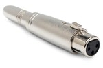 Adapter, 1/4 in. TRS to XLR3F