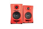 LP-UNF-R 4-Inch 2-Way Powered Loudspeaker System with Bluetooth - Red (Pair)