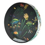 Ocean Drum with Fish Graphic - 16 inch. Diameter; 2-1/2 inch. Deep Drum Head