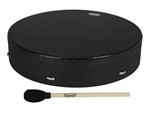 Bahia Buffalo Drum - 16 inch. x 3.5 inch. Pre-Tuned Bahia Bass Drumhead with Black Earth Shell