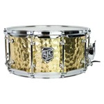 Alpha Brass Snare, 6.5 inch. x 14 inch. - 1.2mm Polished Hammered Brass shell