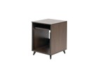 Elite Furniture Series 10u Studio Rack Table In Dark Walnut Finish