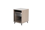 Elite Furniture Series 10u Studio Rack Table In Driftwood Grey Finish