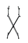 Frameworks Heavy Duty 2 Tier x Style Keyboard Stand With Rubberized Leveling Foot