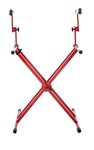 Frameworks Heavy-duty 2 Tier x Style Keyboard Stand With Rubberized Leveling Feet; Re