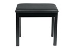 Traditional Wooden Keyboard & Piano Bench In Black