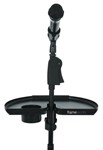 Frameworks Extra Large Microphone Stand Accessory Tray With Drink Holder And Guitar Pic