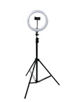 10-inch Led Ring Light Stand With Phone Holder & Tripod Base
