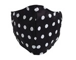 Reusable And Washable Face Mask In Polka Dot Style