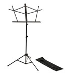 Rok-it Folding Sheet Music Stand With Detachable Bookplate; Leg Assembly Secures Into P