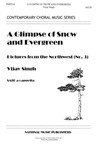Glimpse Of Snow & Evergreen