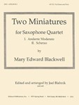 Two Miniatures - Sax Qt