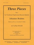 Three Pieces - Brahms-ostwald - No. 2 For Low Br Qnt