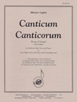 Canticum Canticorum (song Of Songs) - H Voc Solo-cbs, Pno