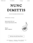 Nunc Dimittis - Satb/organ
