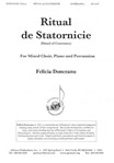 Ritual De Statornicie - Satb-pcn