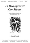 In Deo Speravit Cor Meum - Lenten Cantata - Satb A Cap