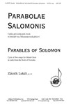 Parabolae Salomonis/parables - Satb A Cap