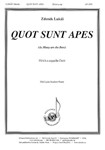 Quot Sunt Apes (as Many Are The Bees) - Satb A Cap
