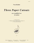 Three Paper Cutouts On A Modified Row For Piano