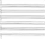 76. Spiral Book 6-stave (Extra Wide) - Passantino Manuscript Paper 6 Stave