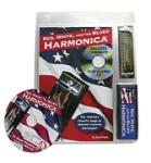 Music Sales David Harp   Red, White, And The Blues Harmonica - Book with Harmonica