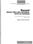 Renard [vocal score] Stravinsky