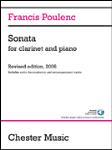 Sonata for Clarinet (2006) w/online audio [clarinet] Poulenc