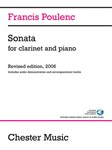 Sonata for Clarinet (2006) w/online audio [clarinet] Poulenc