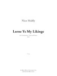 Lorne Ys My Likinge - for Countertenor, Tenor and Piano
