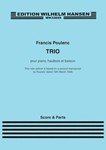 Trio for Piano, Oboe and Bassoon [trio] Poulenc Score & Pa