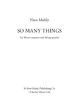 So Many Things [string quartet w/vocal] Score & Pa