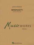 Serengeti w/online audio [concert band] Higgins SCORE/PTS