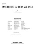 Concertino for Tuba and Band [concert band] Bencriscutto Score & Pa