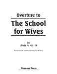 Overture to the School for Wives [concert band] Conc Band