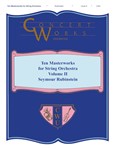 Ten Masterworks For String Orchestra Volume 2