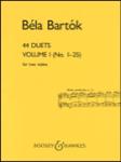 44 Duets Volume I (No. 1-25) for two violins