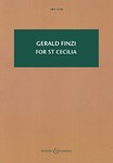 For St Cecilia Op. 30 Ceremonial Ode Study Score (hps 1518) [vocal]