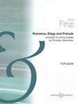 Romance, Elegy And Prelude Arr. For String Quartet Score