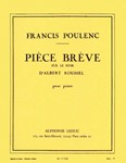 Piece Breve Sur Le Nom D'albert Roussel (piano Solo)