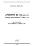 Conference De Bruxelles (book)